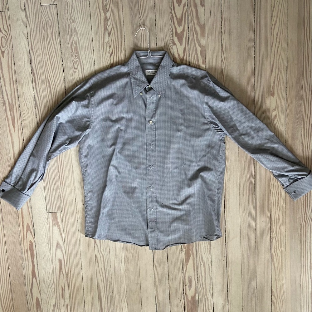 YSL GREY DRESS SHIRT